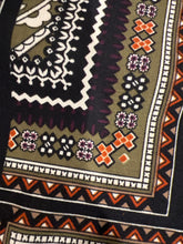 Load image into Gallery viewer, Olive Purple Patchwork Paisley Wild Rag