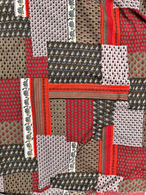 Load image into Gallery viewer, Brown Red Patchwork Paisley Wild Rag