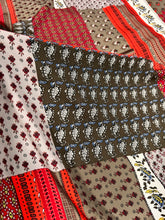 Load image into Gallery viewer, Brown Red Patchwork Paisley Wild Rag