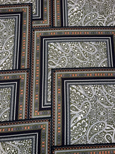 Load image into Gallery viewer, Olive Purple Patchwork Paisley Wild Rag