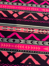 Load image into Gallery viewer, Neon Pink Lime Aztec Wild Rag