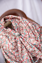 Load image into Gallery viewer, Pink Dusty Blue Field Floral Wild Rag