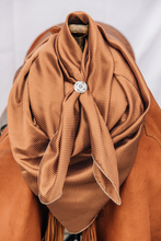 Load image into Gallery viewer, Latte Brown Tiny Polka Dot Wild Rag