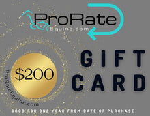 Load image into Gallery viewer, ProRate Equine GIFT CARD