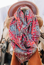 Load image into Gallery viewer, Red Aztec Wild Rag