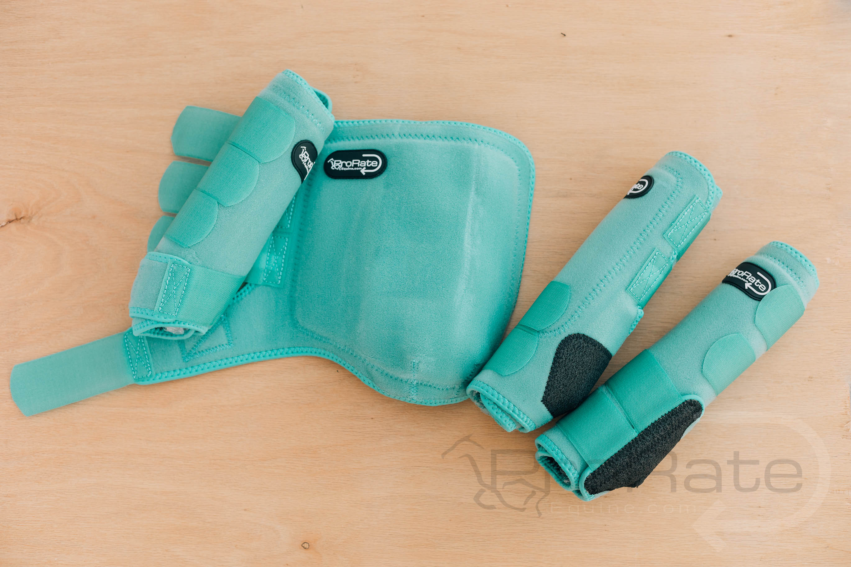 teal splint boots