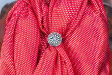 Load image into Gallery viewer, Red Tiny Polka Dot Wild Rag
