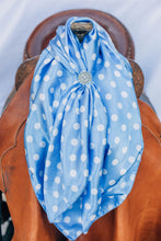 Load image into Gallery viewer, Blue Penny Polka Dot Wild Rag