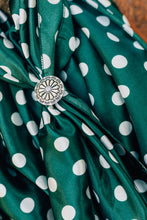 Load image into Gallery viewer, Forest Green Penny Polka Dot Wild Rag
