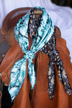 Load image into Gallery viewer, Black Gold Floral Paisley Wild Rag