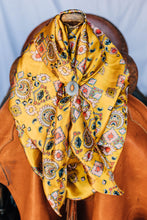 Load image into Gallery viewer, Gold Red Aztec Wild Rag