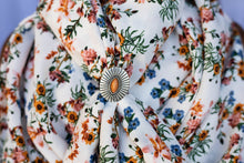 Load image into Gallery viewer, White Pink Blue Floral Wild Rag