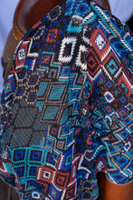 Load image into Gallery viewer, Light Fabric Black Turquoise Aztec Wild Rag