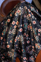 Load image into Gallery viewer, Black Red Aztec Wild Rag