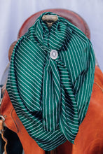 Load image into Gallery viewer, Dark Green Squiggle Wild Rag