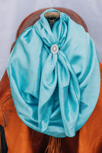 Load image into Gallery viewer, Turquoise Tiny Polka Dot Wild Rag
