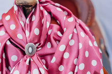 Load image into Gallery viewer, Pink Blush Penny Polka Dot Wild Rag