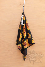 Load image into Gallery viewer, Black Friday Black Sunflower Breakaway Flag (College/Open/Pro)