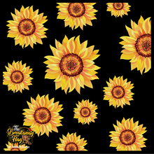 Load image into Gallery viewer, Black Friday Black Sunflower Breakaway Flag (College/Open/Pro)