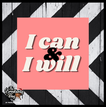 Load image into Gallery viewer, BLACK FRIDAY I Can & Will - Black Breakaway Flag (College/Open/Pro)