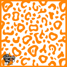 Load image into Gallery viewer, Black Friday Orange Cheetah Breakaway Flag (College/Open/Pro)