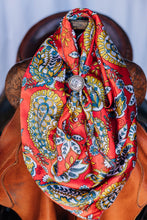 Load image into Gallery viewer, Red Large Paisley Wild Rag
