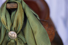 Load image into Gallery viewer, Olive Green Tiny Polka Dot Wild Rag