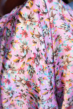 Load image into Gallery viewer, Pink Brown Blue Floral Wild Rag