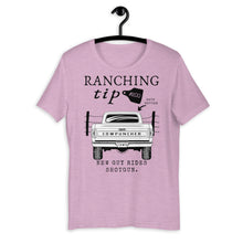 Load image into Gallery viewer, Ranching Tip New Guy Rides Shotgun Western Graphic T-Shirt
