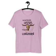 Load image into Gallery viewer, Whatever Lassos Your Longhorn Western Graphic T-Shirt