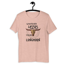 Load image into Gallery viewer, Whatever Lassos Your Longhorn Western Graphic T-Shirt