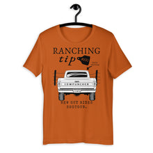 Load image into Gallery viewer, Ranching Tip New Guy Rides Shotgun Western Graphic T-Shirt
