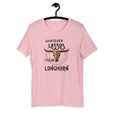 Load image into Gallery viewer, Whatever Lassos Your Longhorn Western Graphic T-Shirt