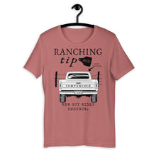 Load image into Gallery viewer, Ranching Tip New Guy Rides Shotgun Western Graphic T-Shirt