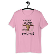 Load image into Gallery viewer, Whatever Lassos Your Longhorn Western Graphic T-Shirt