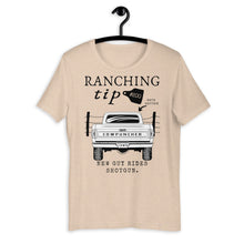 Load image into Gallery viewer, Ranching Tip New Guy Rides Shotgun Western Graphic T-Shirt