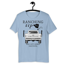 Load image into Gallery viewer, Ranching Tip New Guy Rides Shotgun Western Graphic T-Shirt