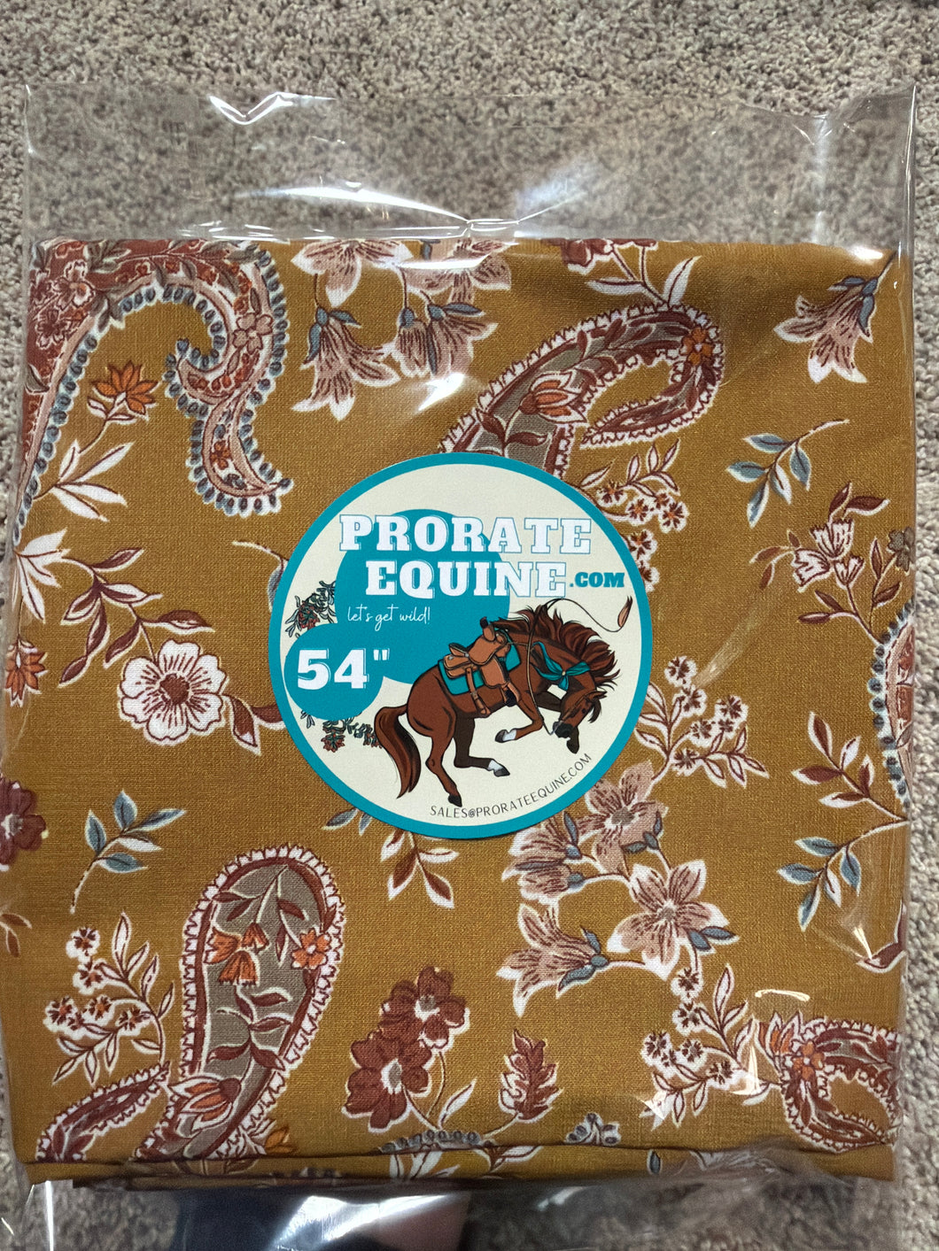 Mustard Punchy Paisley Wild Rag