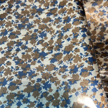Load image into Gallery viewer, Brown Blue Tiny Floral Wild Rag
