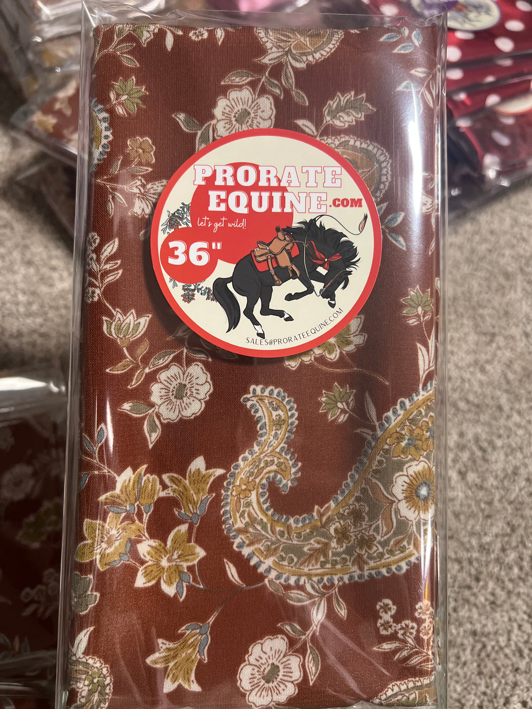 Rust Punchy Paisley Wild Rag