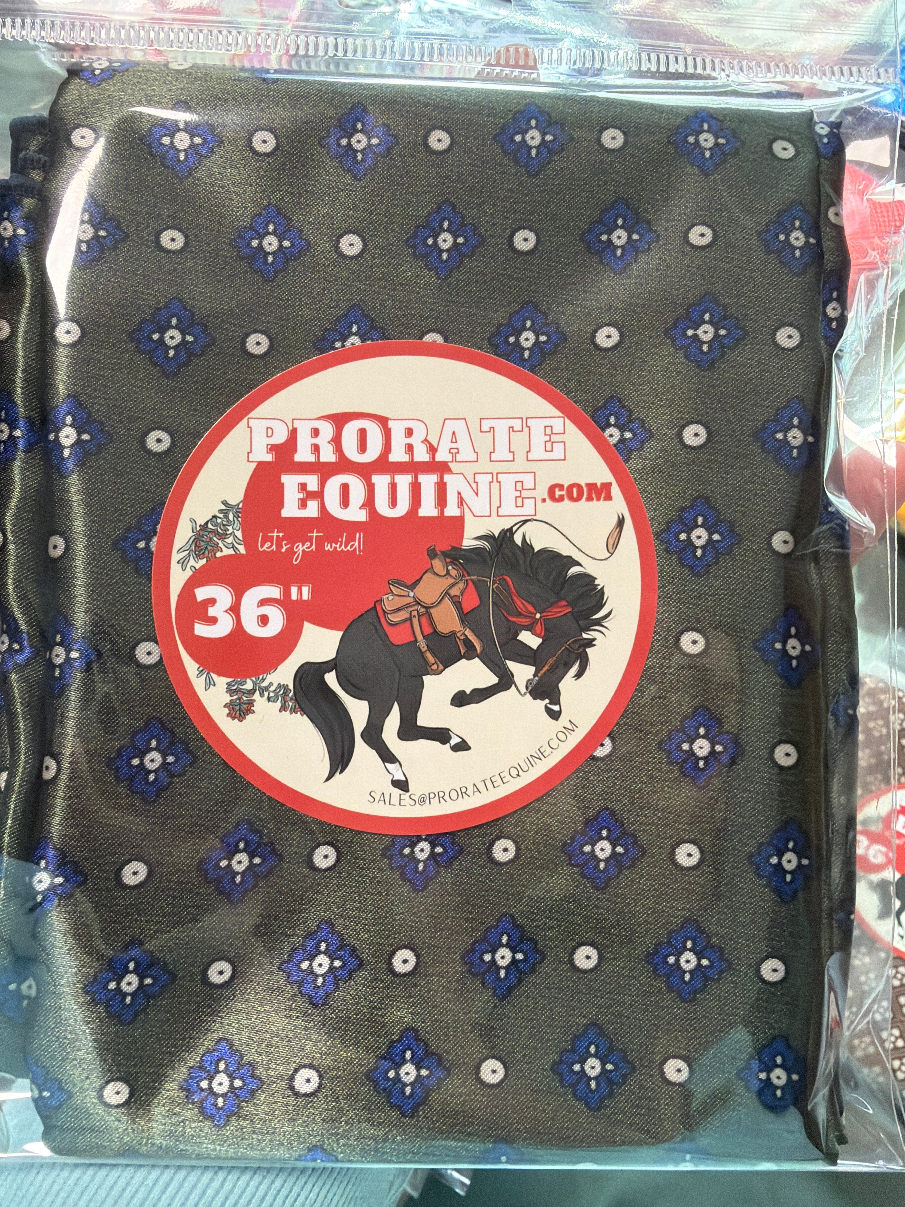 Green Blue Geo Wild Rag – ProRate Equine