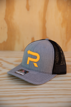 Load image into Gallery viewer, Heather Grey Light Orange PR Hat
