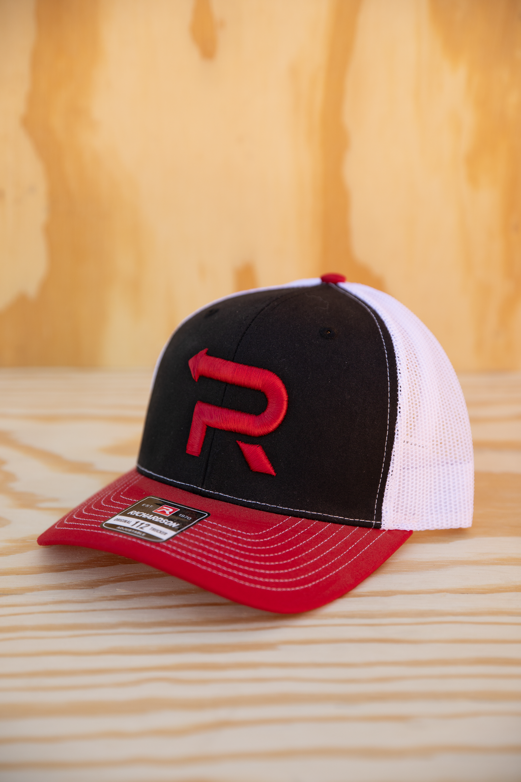 Black Red Tri PR Hat