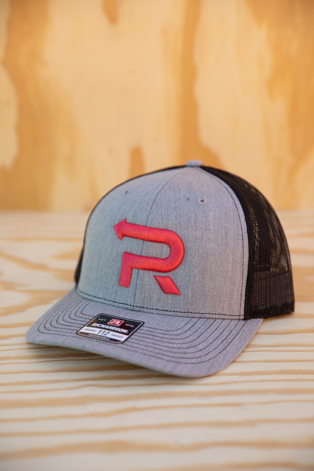 Heather Grey Dark Pink PR Hat