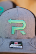 Load image into Gallery viewer, Heather Grey Spearmint Green PR Hat
