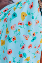 Load image into Gallery viewer, Mint Poppy Floral Wild Rag
