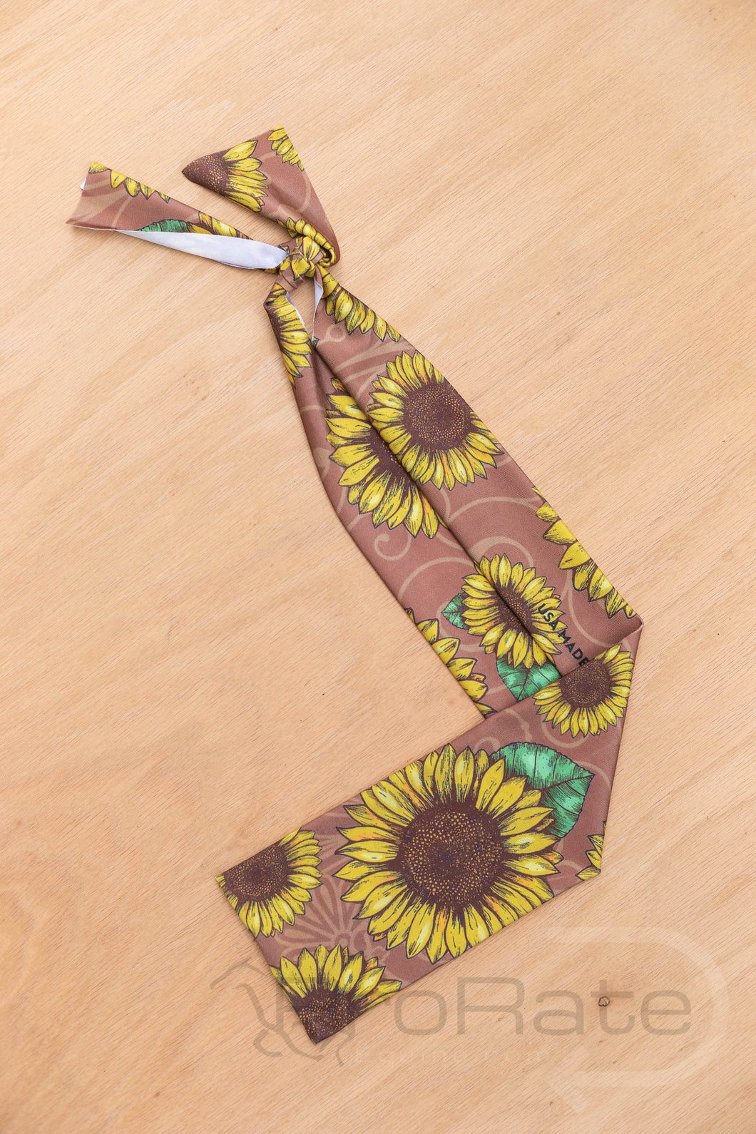 Brown Sunflower Lycra Tail Bag