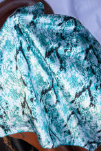 Load image into Gallery viewer, Turquoise Snake Skin Wild Rag
