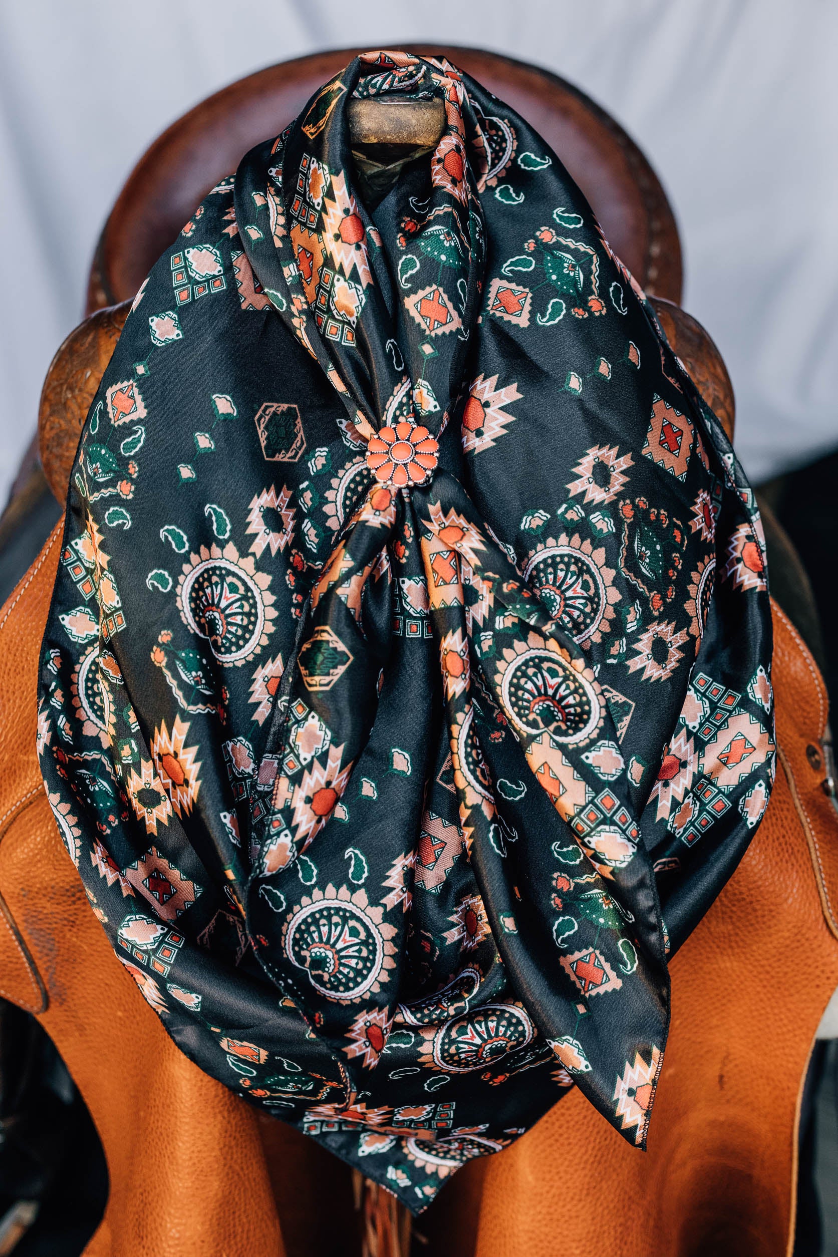 Black Red Aztec Wild Rag – ProRate Equine