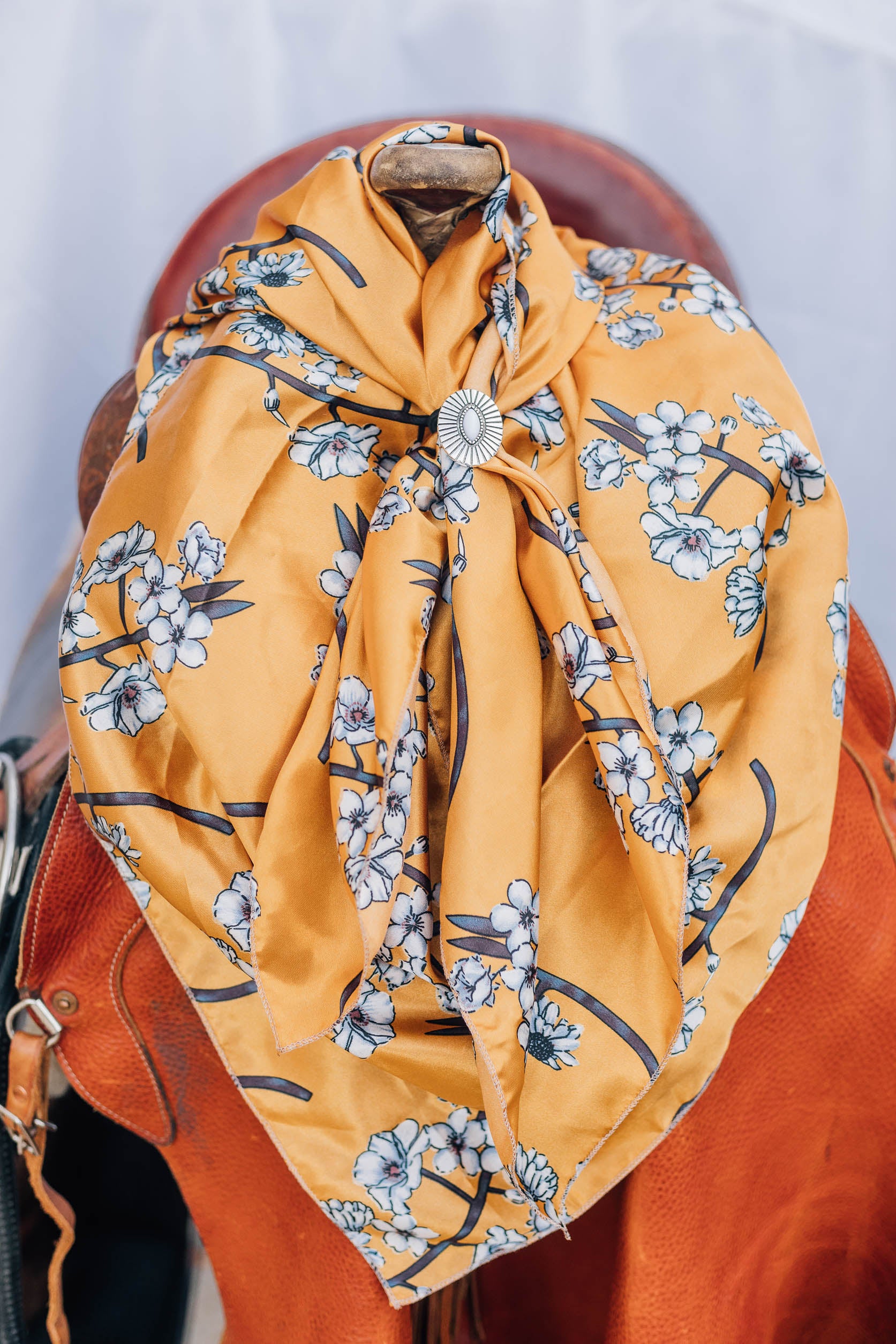 Floral Rag Mustard Blossom Floral Wild Rag – ProRate Equine